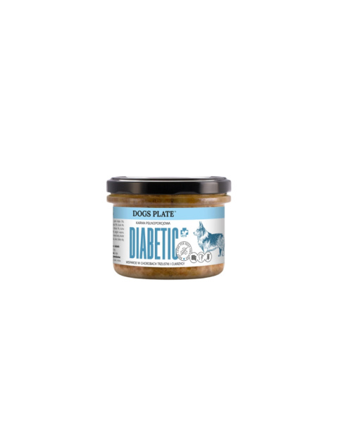 Dogs Plate Diabetic z Indykiem 180g|360g Dogs Plate Diabetic z Indykiem 180g|360g