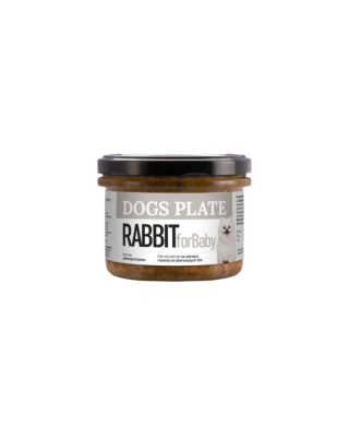 Dogs Plate Rabbit for Baby 180g|360g